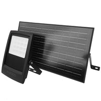 Projetor LED Solar 150W All-Black, Luz Quente 3000K / Luz Branca 6000K, Sensor de Movimento