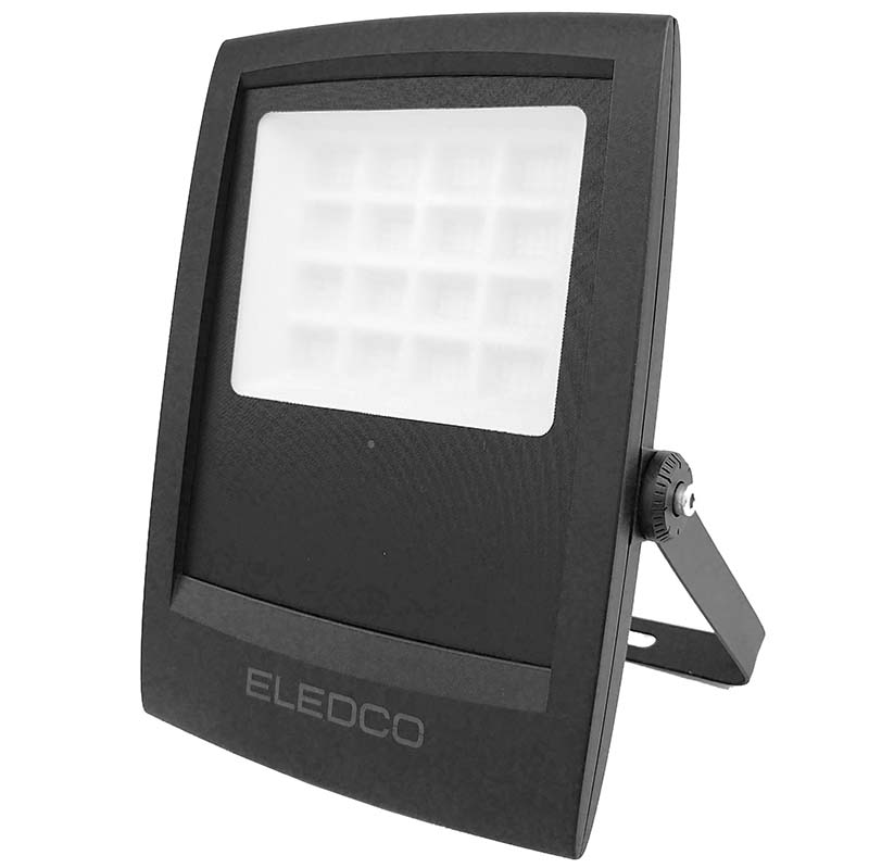 Projetor LED Solar 150W All-Black, Luz Quente 3000K / Luz Branca 6000K, Sensor de Movimento