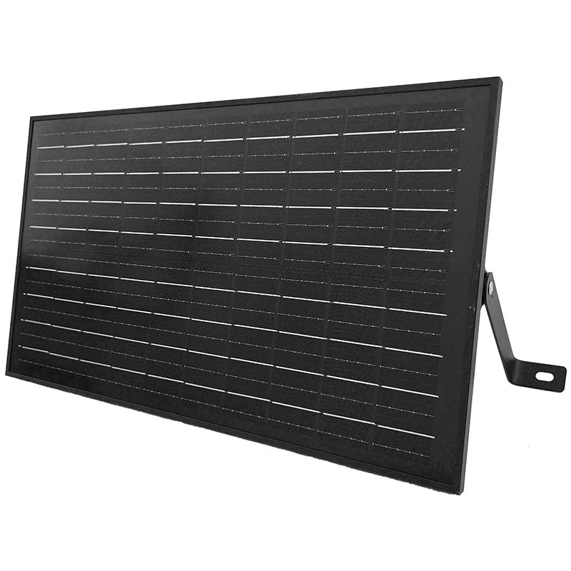 Projetor LED Solar 150W All-Black, Luz Quente 3000K / Luz Branca 6000K, Sensor de Movimento