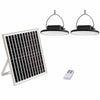 Lámpara solar colgante con dos bombillas de luz neutra de 4000K